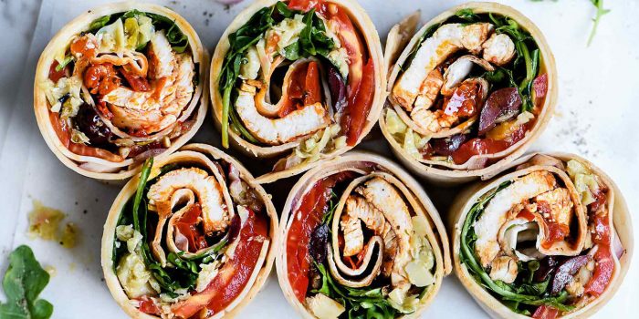 Italian Chicken Wraps - El Sabor - Nacho Chips , Dips , Wraps